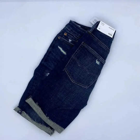 NWT NEW American Eagle AE Next Level Stretch FLEX Bermuda Denim Jean Short 26 - Picture 3 of 11